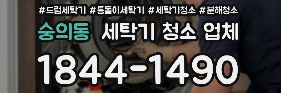 숭의동 세탁기 청소 업체