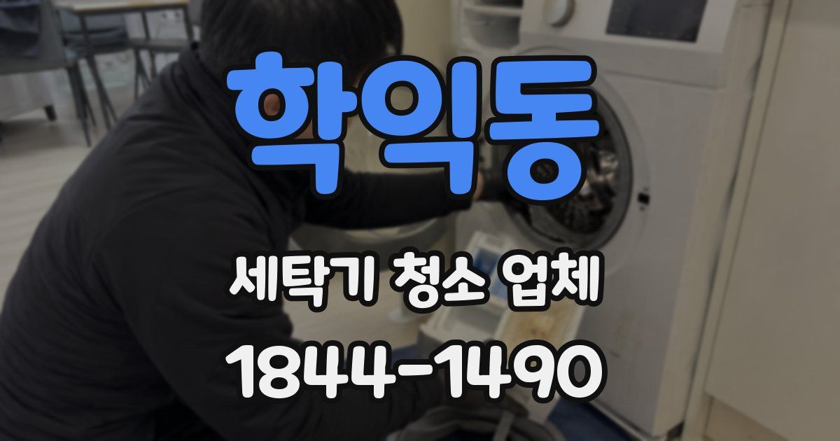 학익동 세탁기 청소 업체