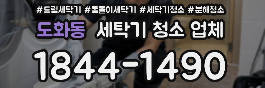 도화동 세탁기 청소 업체
