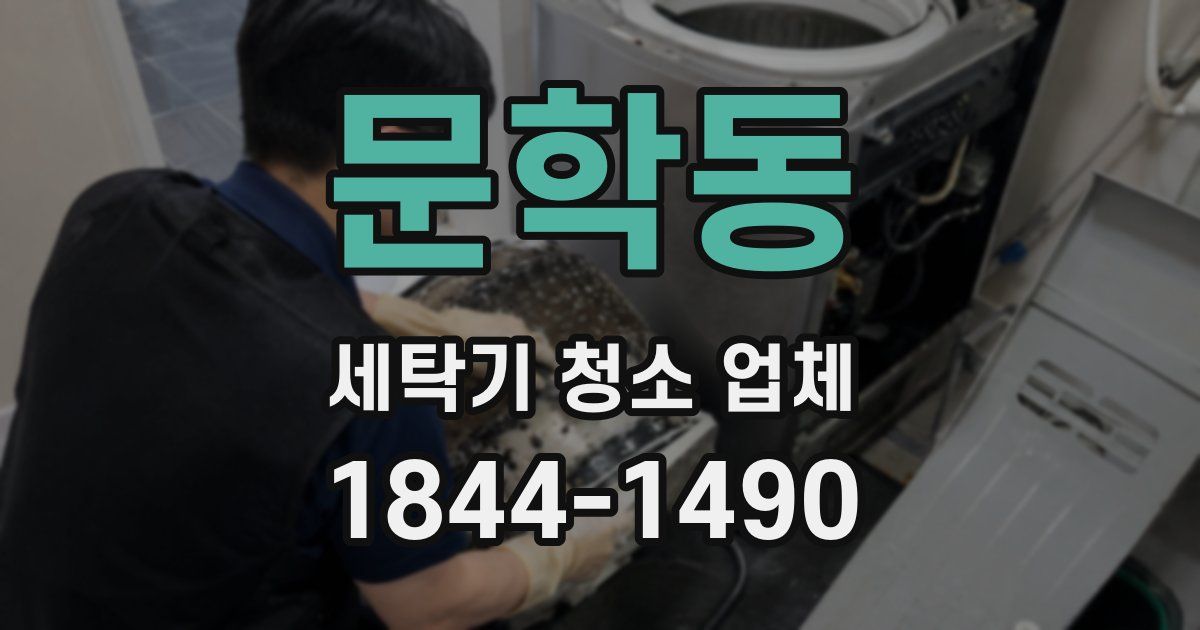 문학동 세탁기 청소 업체