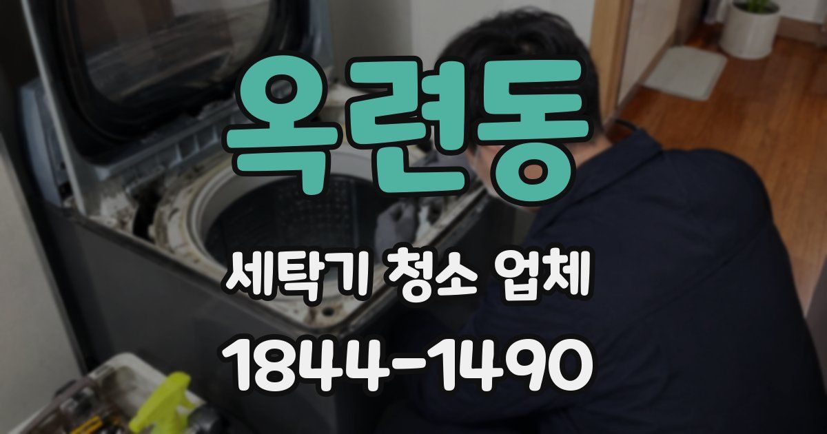 옥련동 세탁기 청소 업체