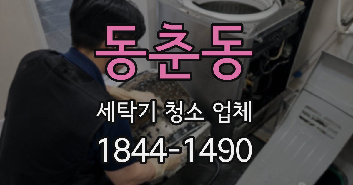 동춘동 세탁기 청소 업체