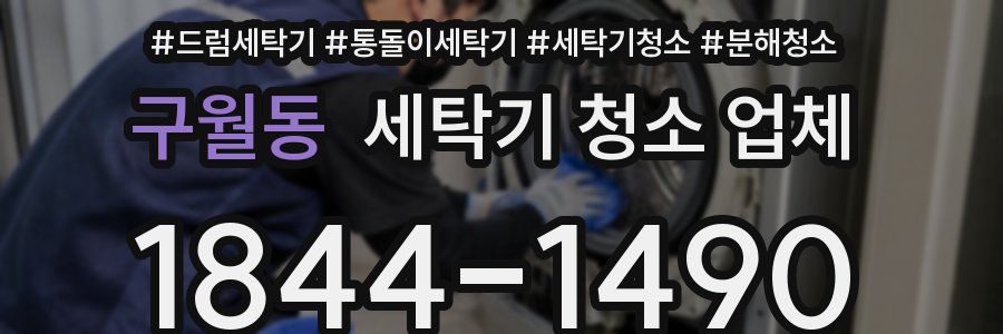 구월동 세탁기 청소 업체