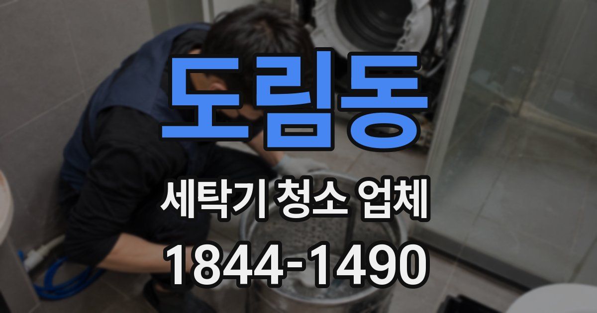 도림동 세탁기 청소 업체