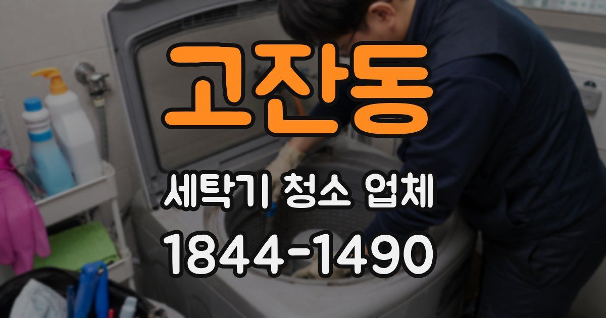 고잔동 세탁기 청소 업체