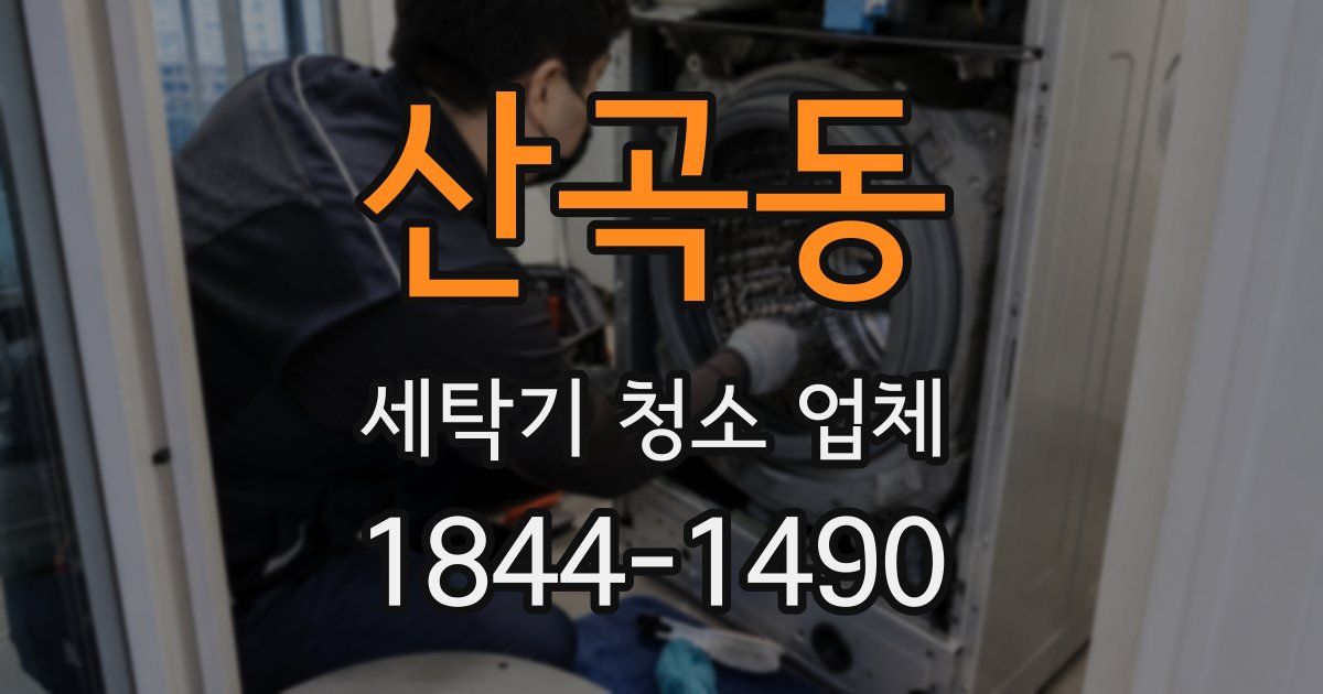 산곡동 세탁기 청소 업체