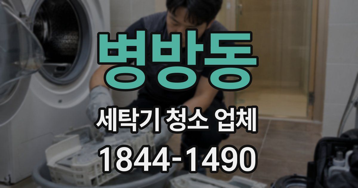병방동 세탁기 청소 업체