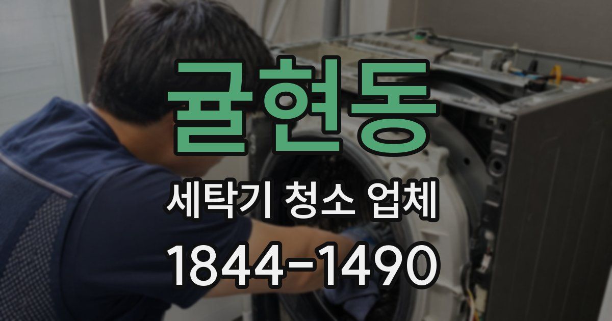 귤현동 세탁기 청소 업체