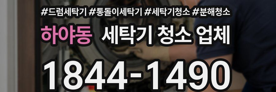 하야동 세탁기 청소 업체