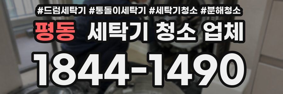 평동 세탁기 청소 업체