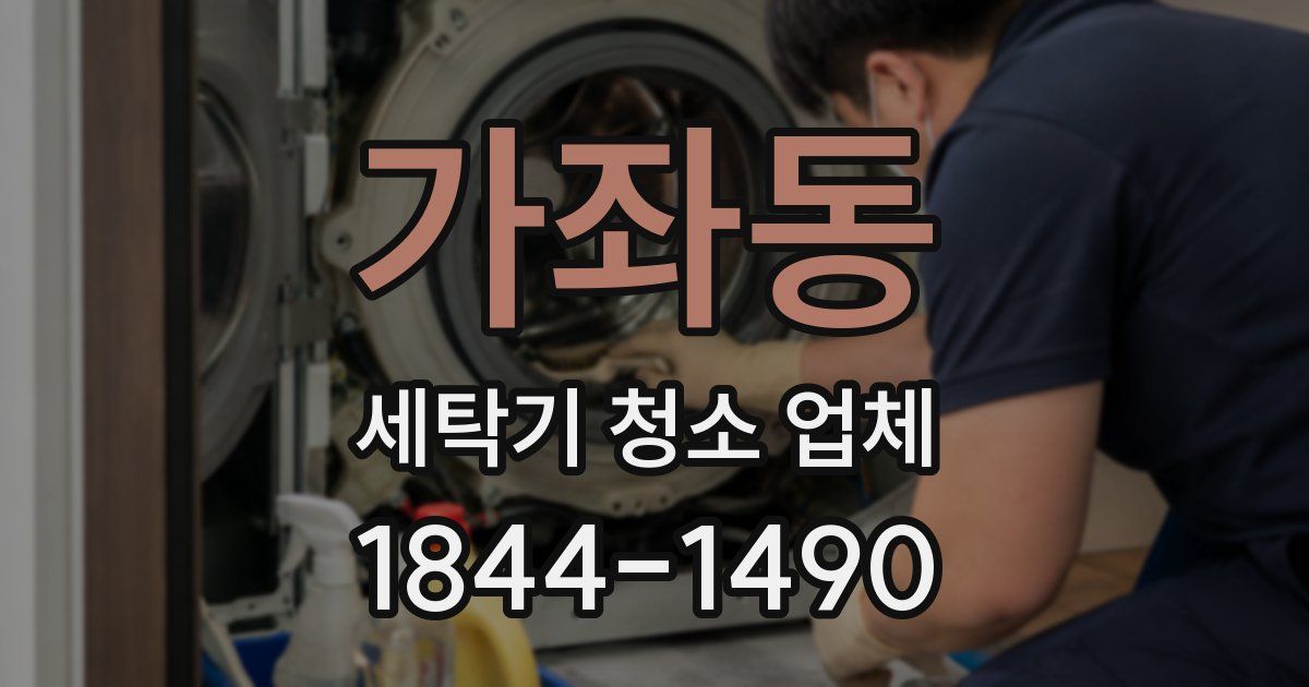 가좌동 세탁기 청소 업체