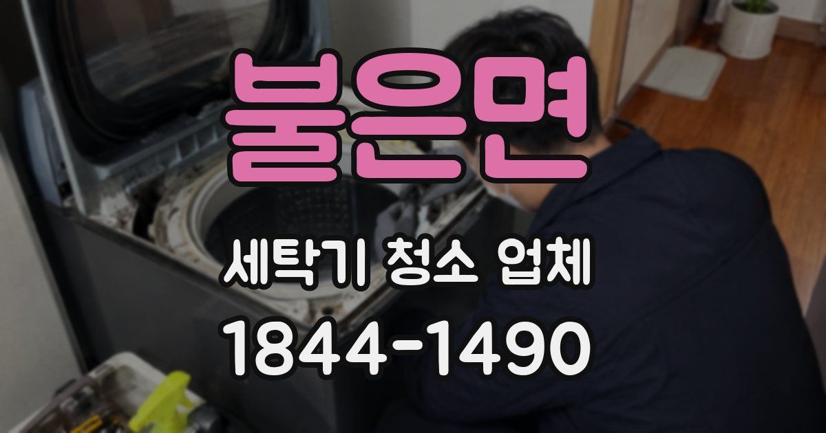 불은면 세탁기 청소 업체