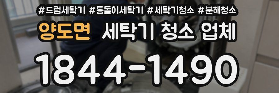 양도면 세탁기 청소 업체