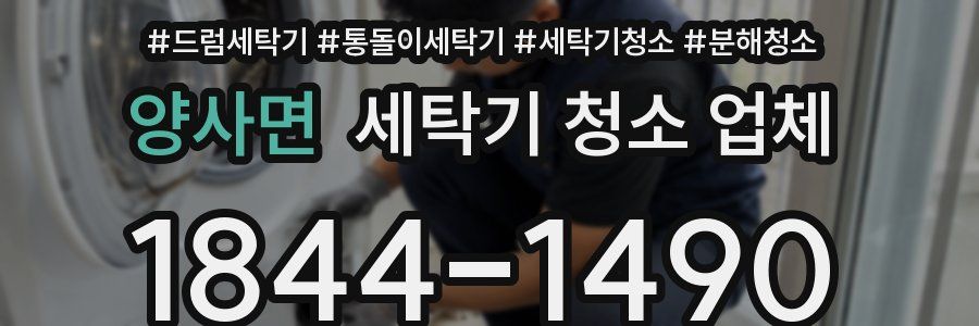 양사면 세탁기 청소 업체