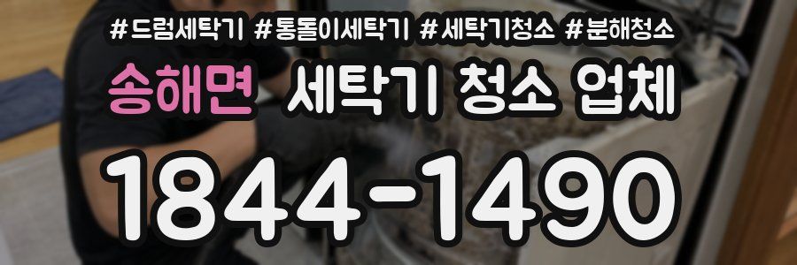 송해면 세탁기 청소 업체
