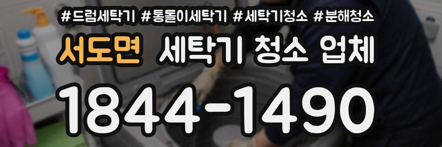 서도면 세탁기 청소 업체