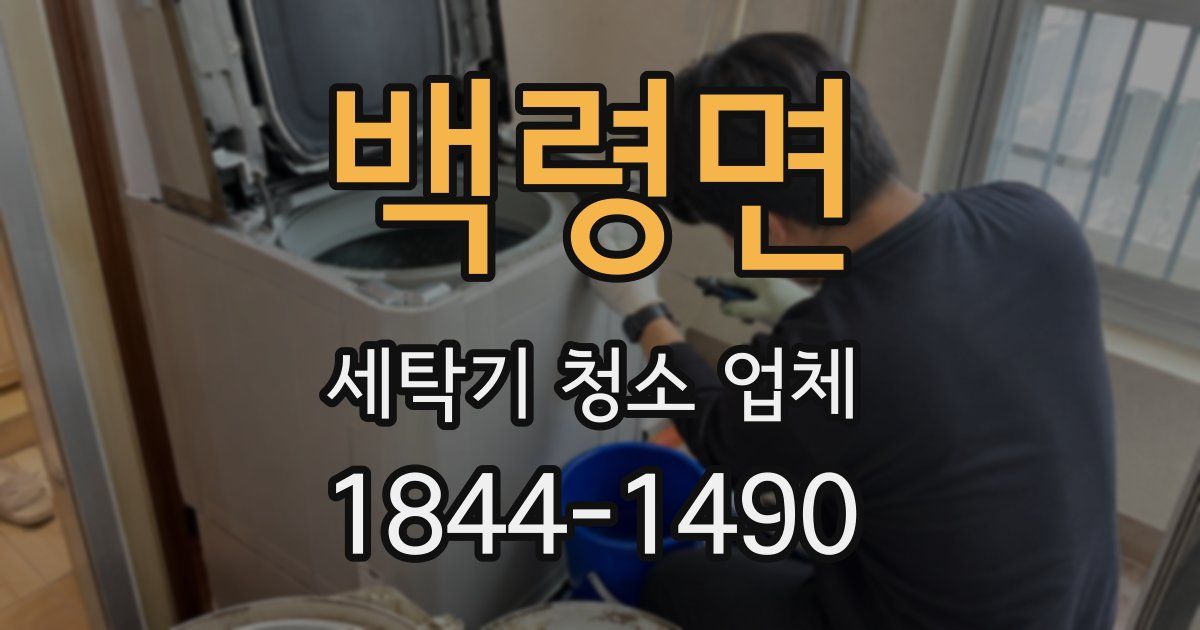백령면 세탁기 청소 업체