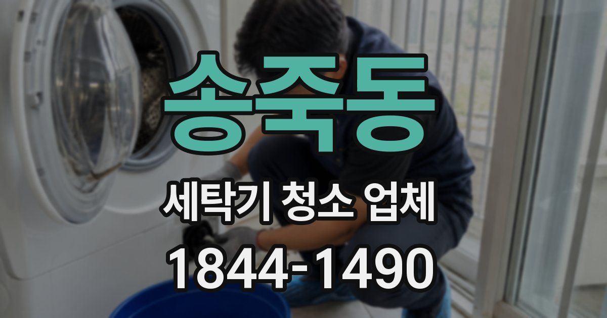 송죽동 세탁기 청소 업체
