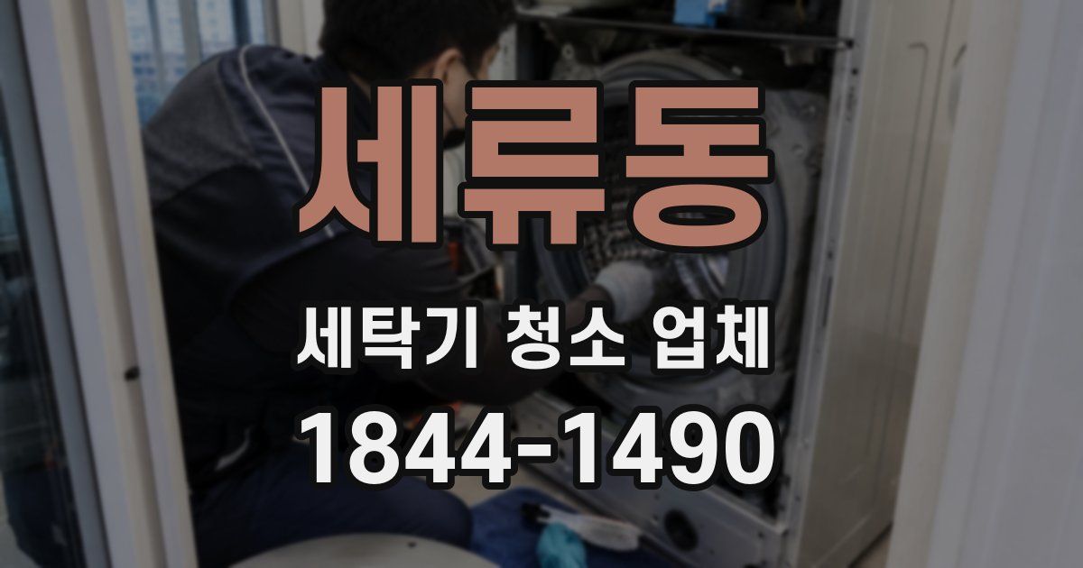 세류동 세탁기 청소 업체