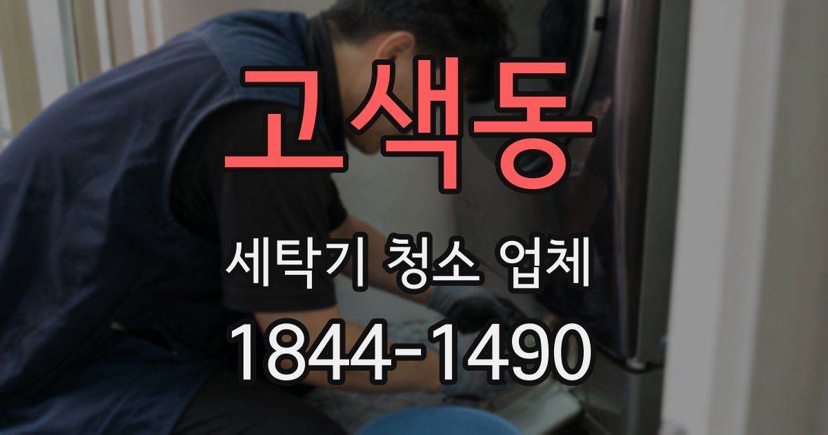 고색동 세탁기 청소 업체