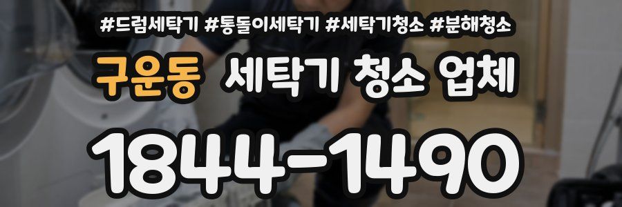 구운동 세탁기 청소 업체