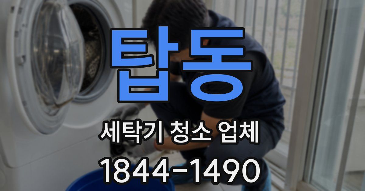 탑동 세탁기 청소 업체