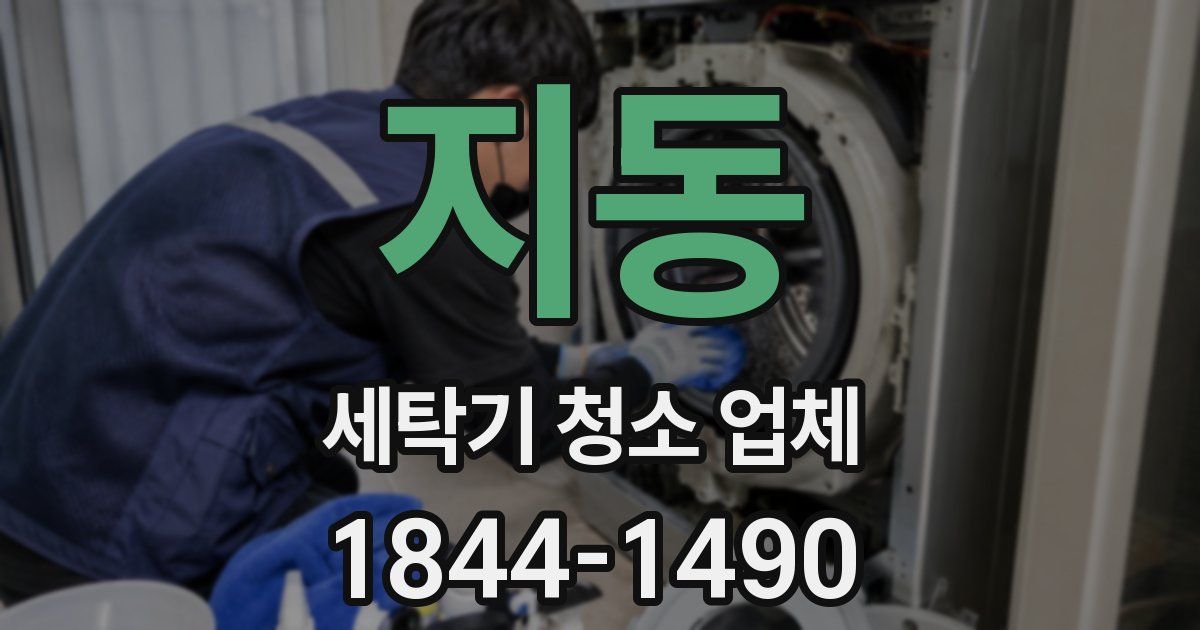 지동 세탁기 청소 업체