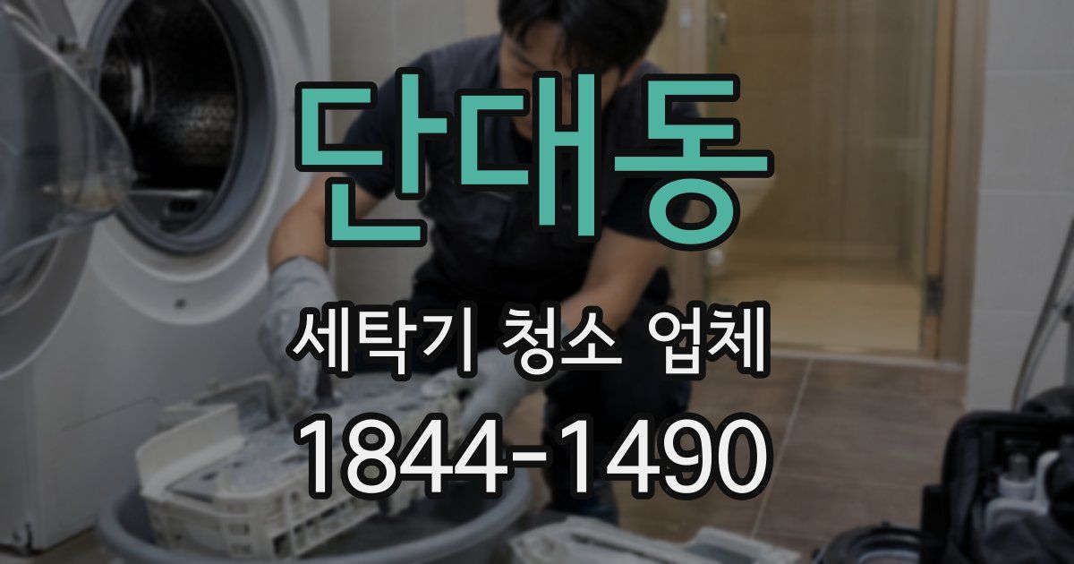 단대동 세탁기 청소 업체