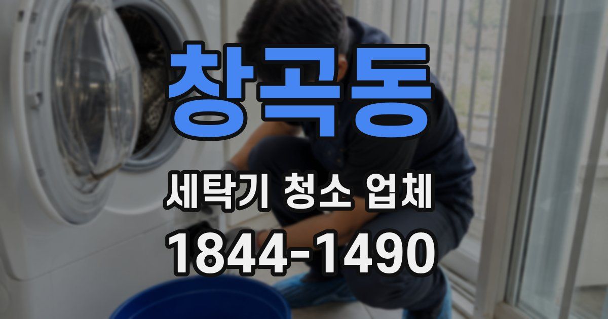 창곡동 세탁기 청소 업체