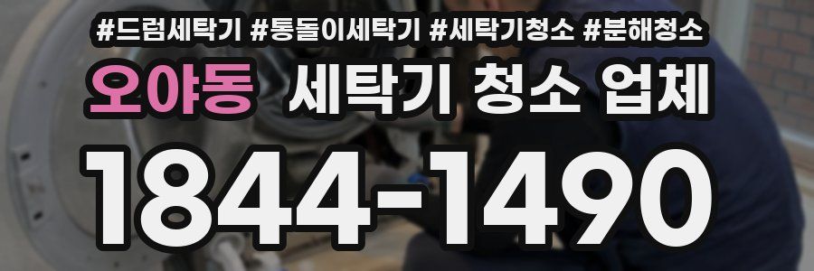 오야동 세탁기 청소 업체