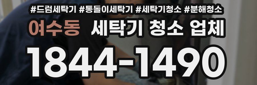 여수동 세탁기 청소 업체