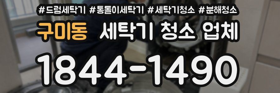 구미동 세탁기 청소 업체