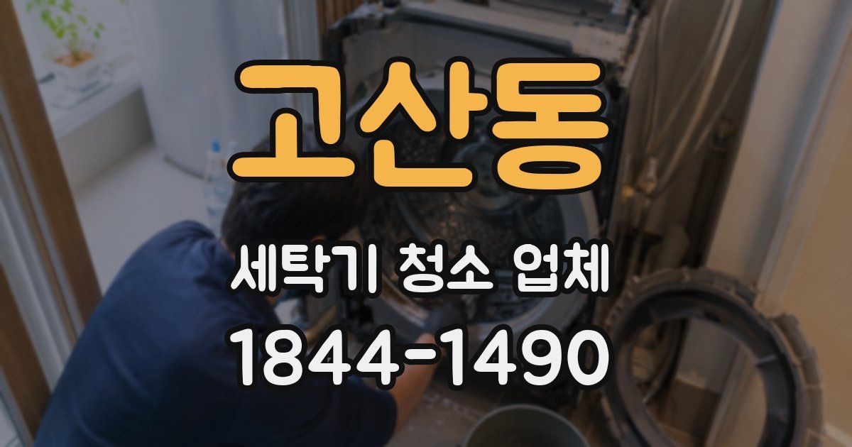 고산동 세탁기 청소 업체
