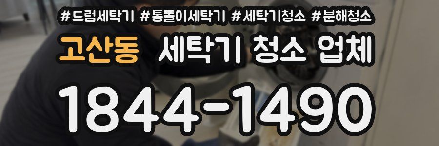 고산동 세탁기 청소 업체