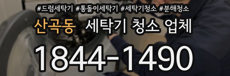 산곡동 세탁기 청소 업체