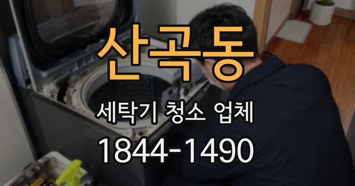 산곡동 세탁기 청소 업체