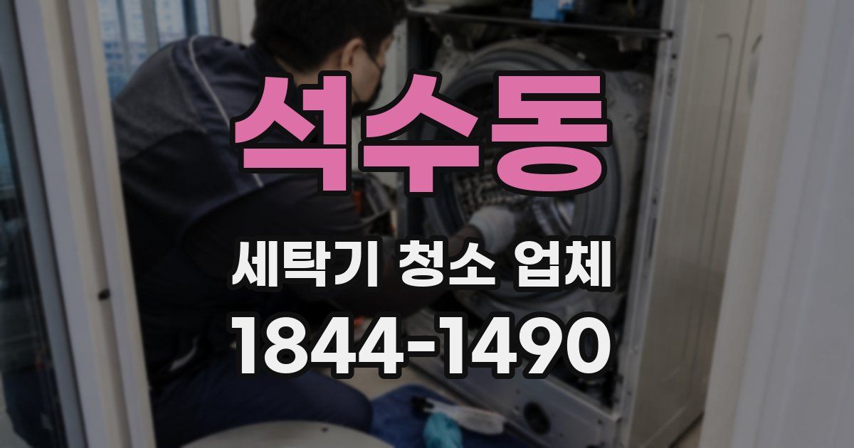 석수동 세탁기 청소 업체