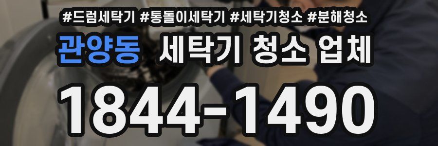 관양동 세탁기 청소 업체
