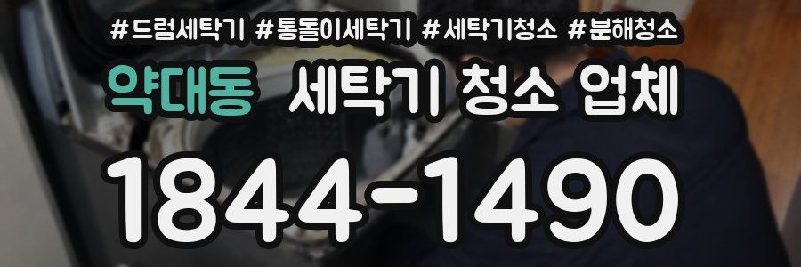 약대동 세탁기 청소 업체