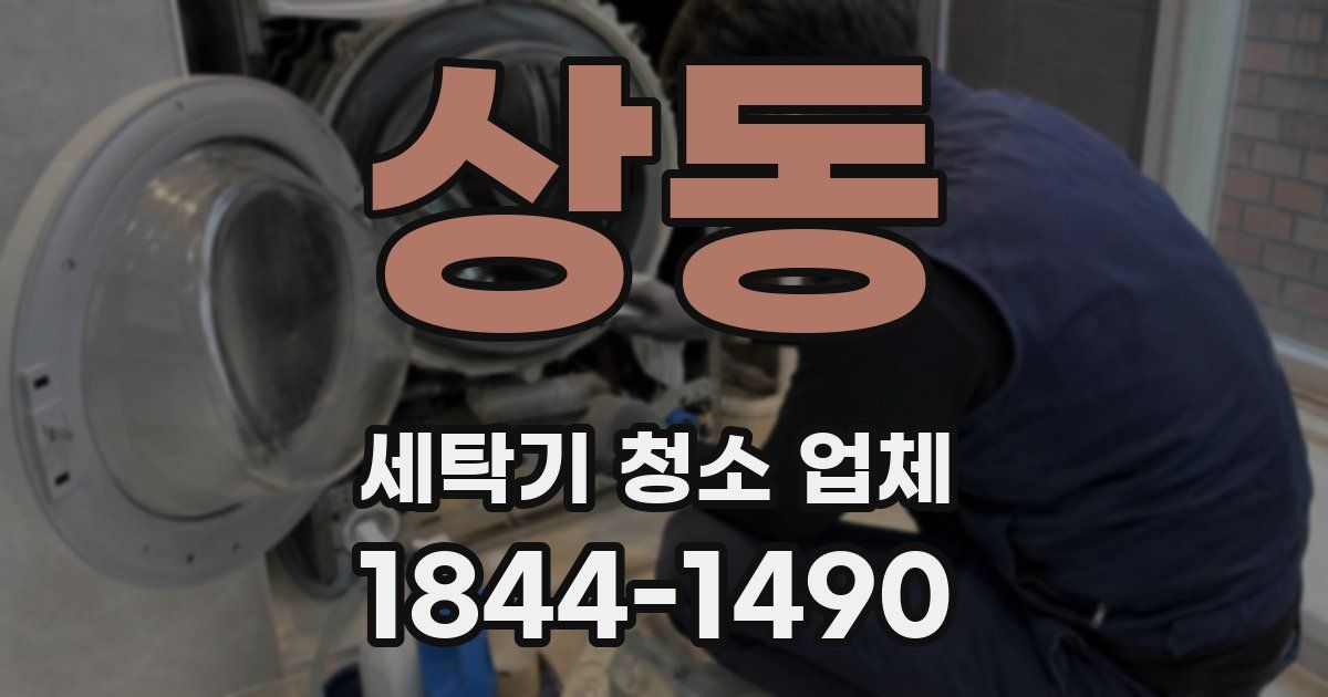상동 세탁기 청소 업체