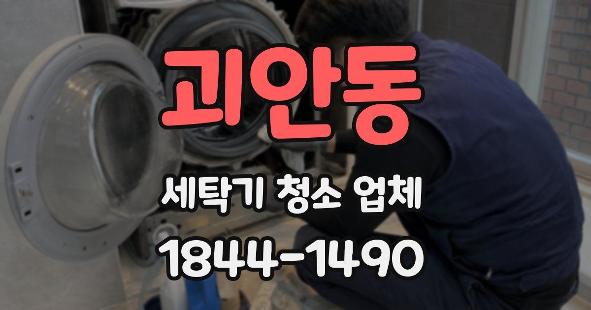 괴안동 세탁기 청소 업체