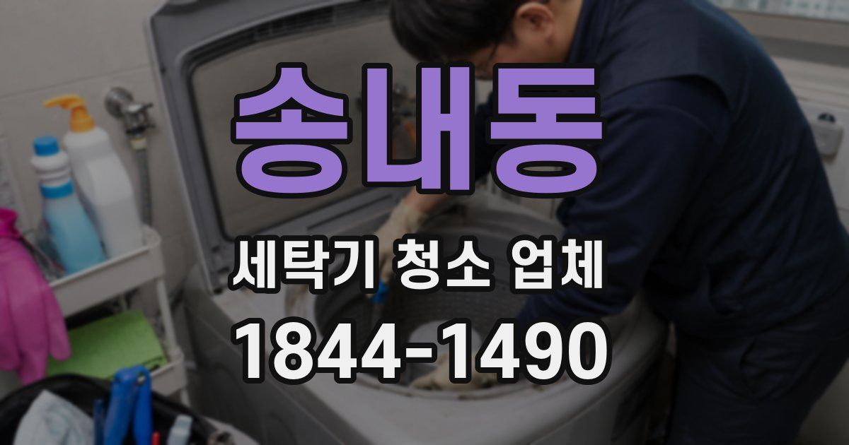 송내동 세탁기 청소 업체