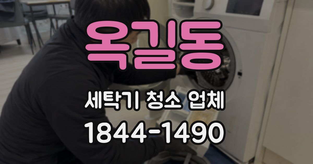 옥길동 세탁기 청소 업체