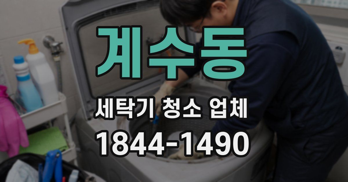 계수동 세탁기 청소 업체