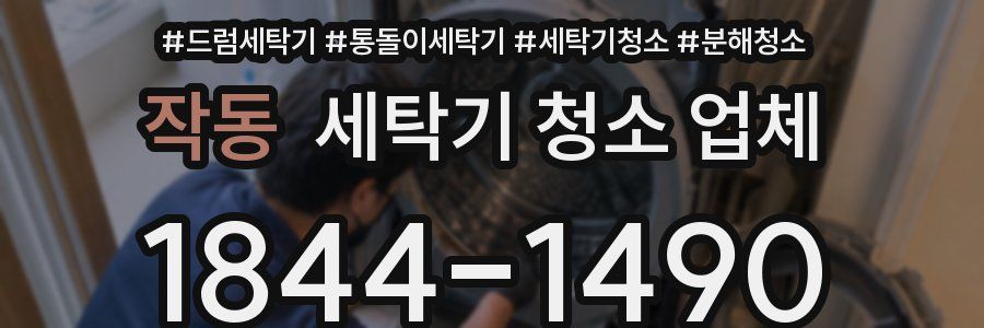작동 세탁기 청소 업체