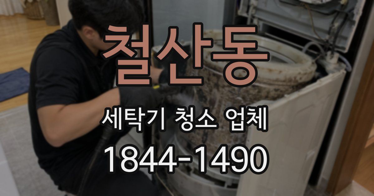 철산동 세탁기 청소 업체