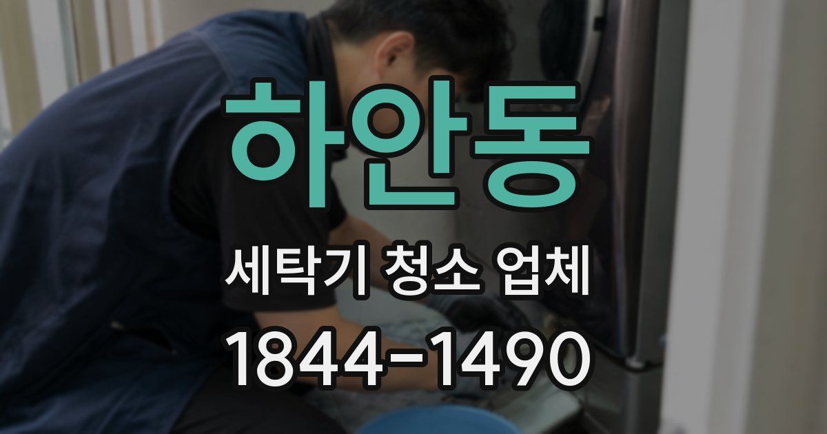 하안동 세탁기 청소 업체