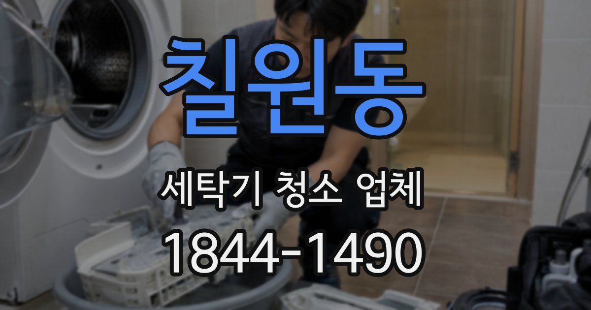 칠원동 세탁기 청소 업체