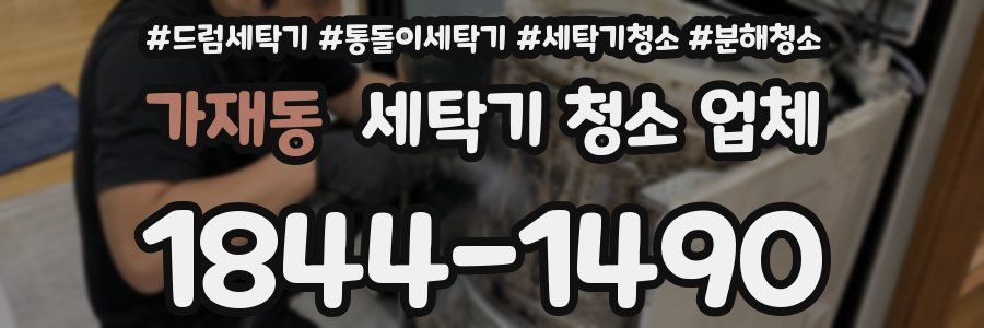 가재동 세탁기 청소 업체