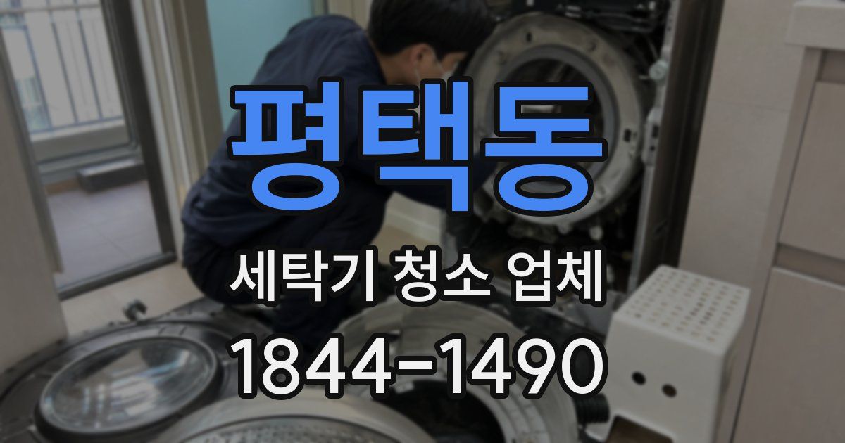 평택동 세탁기 청소 업체
